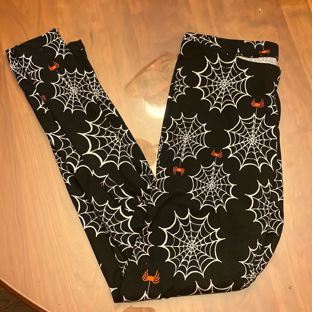 Spider and Web Halloween Leggings